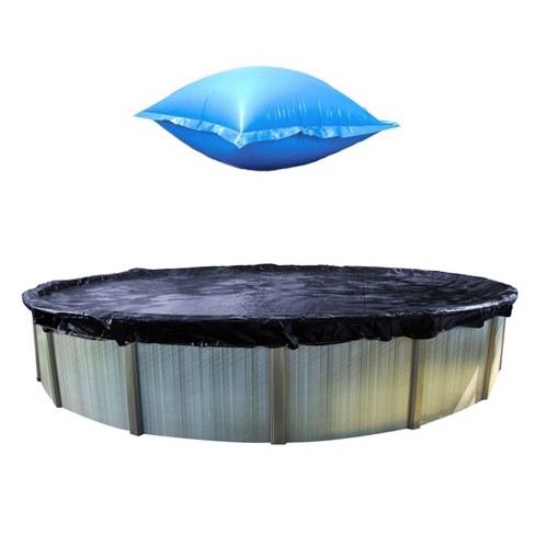 Winter pool outlet cover air pillows