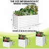 CuisinSmart Outdoor Rectangular Raised Garden Bed, Rectangular Planter Raised Beds for Plants, Vegetables and Flowers - 2 of 4