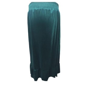 Velvet High Waist Cable Layered Maternity Skirt - 1 of 1
