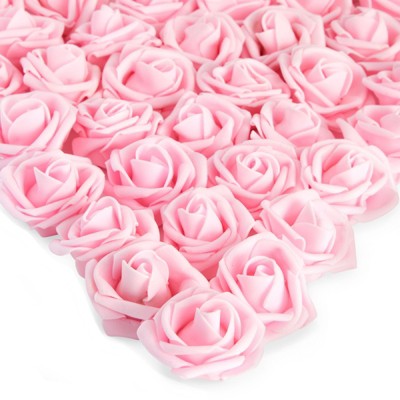 Bright Creations 200 Pack Light Pink Artificial Flower Heads, 2 Inch ...