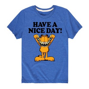 Boys' - Garfield - Have A Nice Day Short Sleeve Graphic T-Shirt - 1 of 4