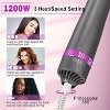 YEVYO 5 in 1 Hair Dryer Brush, Negative Ion Blow Dryer Brush Set for Hair Drying Straightening Curling Styling On Hair Care - 1200W - Black/Red - 4 of 4