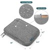 PAVILIA Soft Electronic Organizer Travel Case, Medium Cable Tech Storage Pouch Cord Bag, Charger Accessories Essentials - 2 of 4
