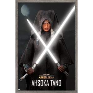Trends International Star Wars The Mandalorian Season 2 - Ahsoka Lightsabers Framed Wall Poster Prints - 1 of 4