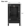 18" Bathroom Vanity with Sink, Soft-Close Doors & Drawers, Space-Saving Storage Cabinet with Organizer for Small Bathroom - 2 of 4