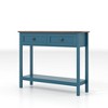 CAVINAS Console Table with 2 Drawers,Rustic Entryway Table with Storage Shelf,Entrance Table for Living Room,Hallway,Entrance - 2 of 4