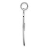 Black Bow Jewelry 14k Yellow or White Gold Textured Ankh Cross Pendant, 14 x 37mm - 2 of 4