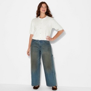 Women's Crewneck Cardigan - Wild Fable™ - 1 of 3