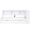YOOCOZZ Twin Size Daybed with Trundle, 5 Storage Cabinets and Charging Station - 4 of 4