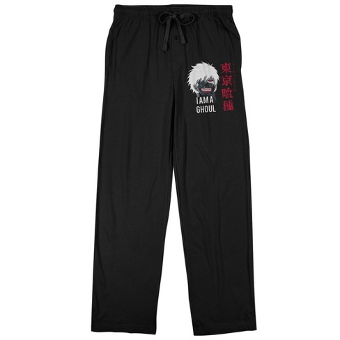 Naruto Shippuden Anime Cartoon Mens Black Sweatpants-Medium