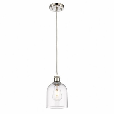 Bella - 1 Light Cord Hung Mini Pendant In Industrial Style-9.5 Inches Tall and 5.5 Inches Wide