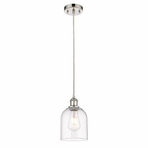Bella - 1 Light Cord Hung Mini Pendant In Industrial Style-9.5 Inches Tall and 5.5 Inches Wide - 1 of 1