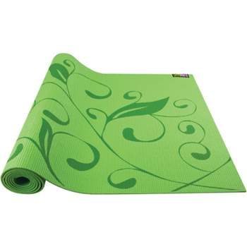 GoFit® 68 in. x 24 in. Hummingbird Garden Designer Yoga Mat, Green