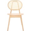 Kristianna Rattan Back Dining Chair (Set of 2) - SFV4127 - Natural - Safavieh Couture - 3 of 4