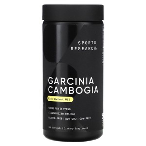 Sports Research Garcinia Cambogia with Coconut Oil, 500 mg, 180 Softgels - 1 of 4