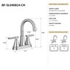 Kumasinova CUPC Certified Bathroom Faucets 3 Hole,Bathroom Faucet with Dual Lever Handles,Centerset Bathroom Sink Faucet for Bathroom Sink - 3 of 4