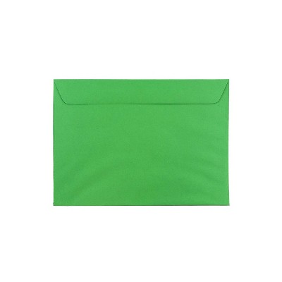 JAM Paper 9 x 12 Booklet Envelopes Green Recycled 154124