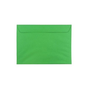 JAM Paper 9 x 12 Booklet Envelopes Green Recycled 154124 - 1 of 2