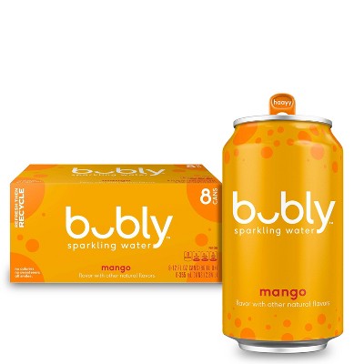 Bubly Mango Sparkling Water - 8pk/12 Fl Oz Cans : Target