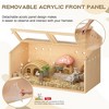Sandinrayli Wooden Hamster Cage, Large Hamster Habitats Enclosure with Acrylic Window & Openable Top - 2 of 4