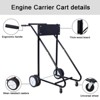 Outboard Boat Motor Stand, Engine Carrier Cart Dolly for Storage, 315lbs Weight Capacity - 3 of 4
