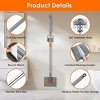 Racxily 2 in 1 Baseboard Cleaner Mop Wall Cleaner Mop With Squeegee Extendable Long Handle 8 Reusable Fiber Flannel Chenille Mop Pads 360¡ã Rotatable - 3 of 4