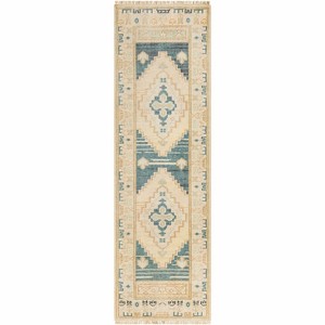 Hauteloom Songculan Teal Wool Rug - 1 of 4
