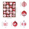 20 PCS  Multiple Colors Christmas Ball Ornaments, Shatterproof 2.36 in Plastic Hanging Balls for Xmas Tree, Holiday Party & Home Decor - 2 of 4