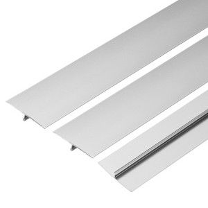 Unique Bargains Seamless Aluminum T Easy Installation Molding Floor Transition Strip 3 Pcs - 1 of 4