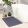 REGALWOVEN Reversible Cotton Washable Thick Soft Water Absorbent Quick Dry Lightweight Bathroom Mats 18" x 30" - 3 of 4