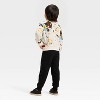 Toddler Boys' 2pc Bluey Halloween Fleece Pullover and Bottom Set - White/Black - 2 of 4