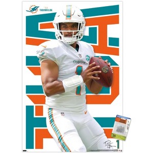 Trends International NFL Miami Dolphins - Tua Tagovailoa 20 Unframed Wall Poster Prints - 1 of 4