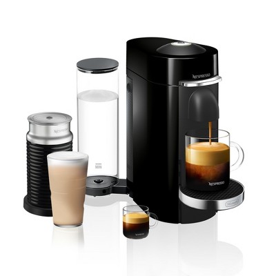 De Longhi Nespresso VertuoPlus Coffee and Espresso Maker with Aeroccino Black