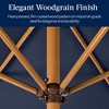 Best Choice Products 10ft Outdoor Woodgrain Pattern Steel Market Patio Umbrella w/ Crank, Tilt - 3 of 4