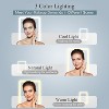 FUNTOUCH Rechargeable and Portable Travel Makeup Mirror with 3-Color 72 Led Lights Dimmable Touch Screen - 3 of 4