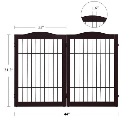 unipaws Wood and wire Pet Playpen with 4 Support feet