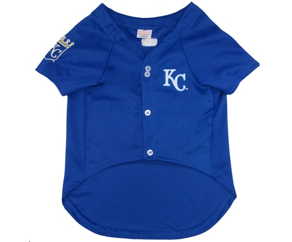 MLB Kansas City Royals Pets First Pet Baseball Jersey - Blue M