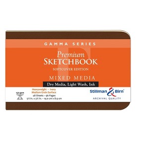 Stillman & Birn Gamma Series - Softcover Sketchbook - Landscape 5 x 3 - 150gsm Ivory Paper - 1 of 2