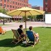 Yescom 9 Ft Wooden Pole Patio Umbrella - 2 of 4