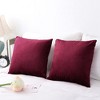 PiccoCasa Soft Velvet Solid Cushion Throw Pillow Covers 2 Pcs - 3 of 4
