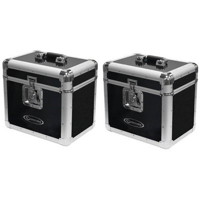 Odyssey KROM Transport Case for 70, 12 Inch Vinyl Records, Black (2 Pack)