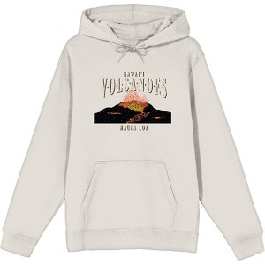 Adventure Society Hawaii Volcanoes Long Sleeve Adult Hooded Sweatshirt - 1 of 2