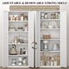 ORRD Metal Storage Cabinet 2-Door Steel Pantry with Adjustable Shelves, Kitchen Organizer,White - 4 of 4