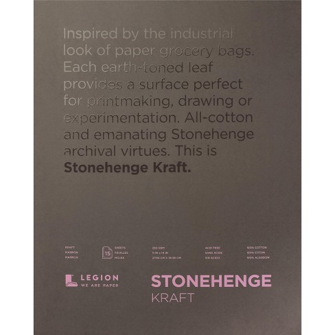 Stonehenge Paper Pad 11x14 15 Sheets/pkg-kraft 90lb : Target