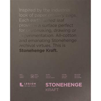 Stonehenge Paper Pad 11"X14" 15 Sheets/Pkg-Kraft 90lb
