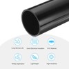 Unique Bargains PVC Water Plumb DIY Crafts High Impact Rigid Round Pipes 8" Length - 3 of 4