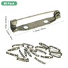 Unique Bargains Durable Multipurpose Iron Badge Brooch Pin Backs Safety Clasp 60 Pcs - 3 of 4
