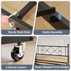 Twin Size Daybed Frame Heavy Duty Metal Slats Mattress Foundation Platform Sofa Bed with Headboard for Bedroom - 4 of 4