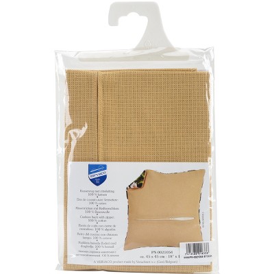 Vervaco Cushion Back W/Zipper 18"X18"-Beige