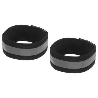 Unique Bargains Reflective Bands for Arm Wrist Ankle Leg Strip Wide Green 2 Pack
